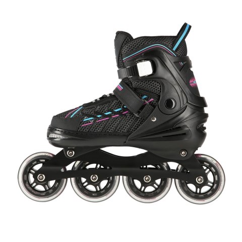 NA1128 CZARNO-FIOLETOWY ROZM. L(39-42) ŁYŻWOROLKI NILS EXTREME NILS EXTREME