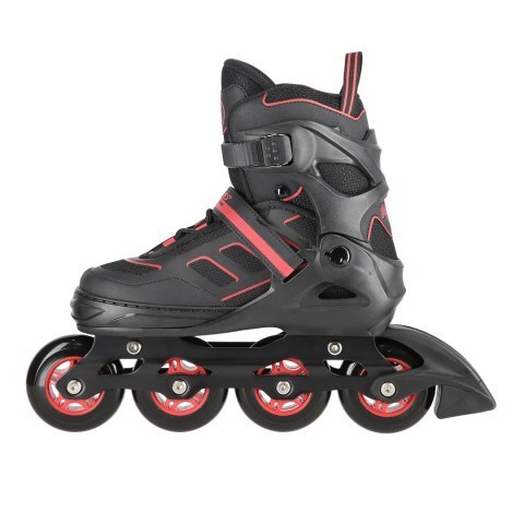 NA14174 A CZARNO-CZERWONE ROZM. M (35-38) ŁYŻWOROLKI NILS EXTREME NILS EXTREME