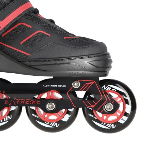NA14174 A CZARNO-CZERWONE ROZM. M (35-38) ŁYŻWOROLKI NILS EXTREME NILS EXTREME