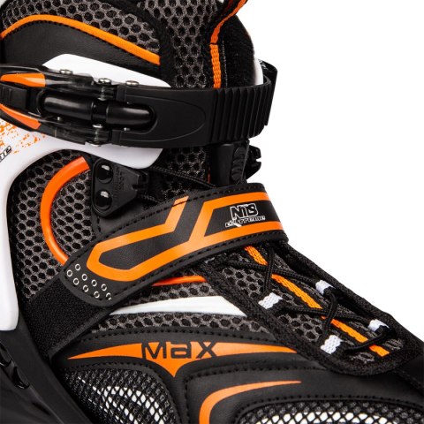 NA1060S CZARNO-POMARAŃCZOWE ROZM. 40 ŁYŻWOROLKI NILS EXTREME NILS EXTREME