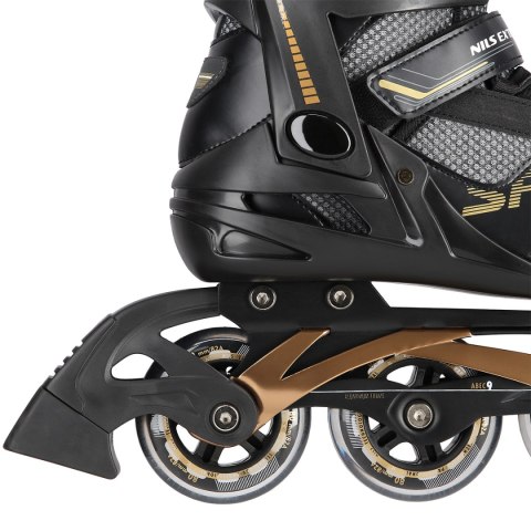NA2150 CZARNO-ZŁOTY ROZM. 40 ŁYŻWOROLKI NILS EXTREME NILS EXTREME