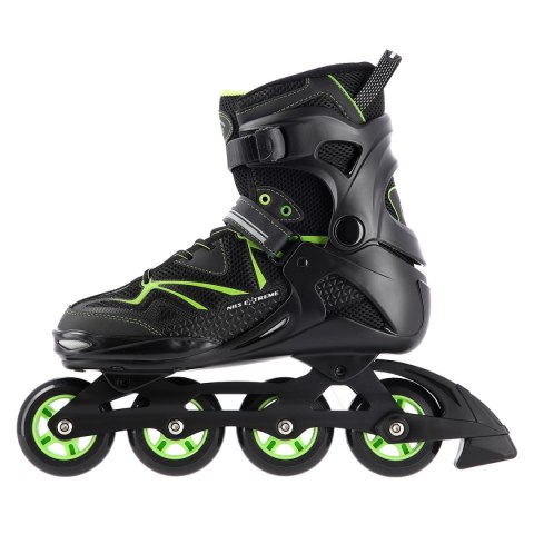 NA9022 CZARNO/ZIELONE ROZM 40 ŁYŻWOROLKI NILS EXTREME NILS EXTREME