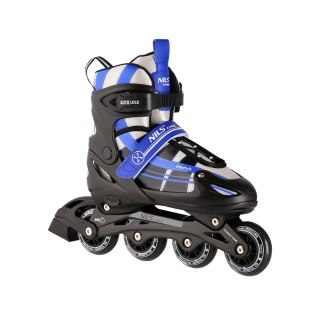 NH18366A 2w1 GRANATOWE ROZM.M(35-38) ŁYŻWOROLKI Z WYM. PŁ. HOKEJOWĄ NILS EXTREME NILS EXTREME