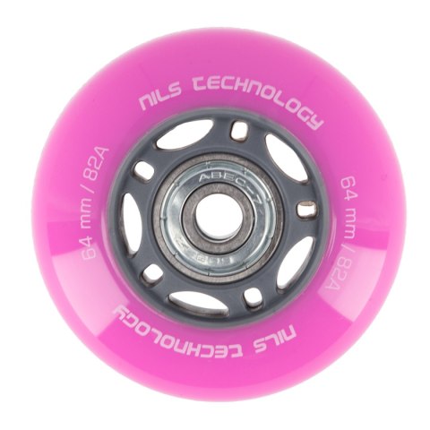 PU 64x24 82A (4szt.) RÓŻOWE + ABEC-7 (8szt.) ZESTAW NILS EXTREME NILS EXTREME