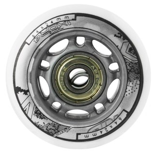 PU 64x24 82A BIAŁE (4 szt.) + ABEC-7 (8 szt.) ZESTAW NILS EXTREME NILS EXTREME