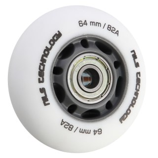 PU 64x24 82A BIAŁE MATOWE (4 szt.) + ABEC-9 (8 szt.) ZESTAW NILS EXTREME NILS EXTREME