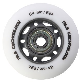 PU 64x24 82A BIAŁE MATOWE (4 szt.) + ABEC-9 (8 szt.) ZESTAW NILS EXTREME NILS EXTREME