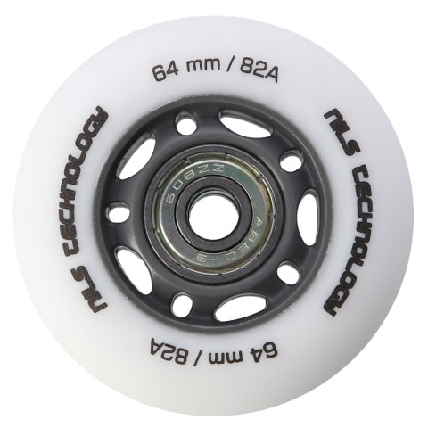 PU 64x24 82A BIAŁE MATOWE (4 szt.) + ABEC-9 (8 szt.) ZESTAW NILS EXTREME NILS EXTREME