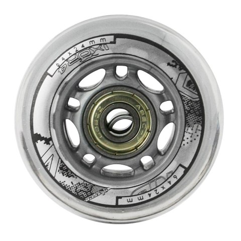 PU 64x24 82A PRZEZROCZYSTE (4 szt.) + ABEC-7 (8 szt.) ZESTAW NILS EXTREME NILS EXTREME