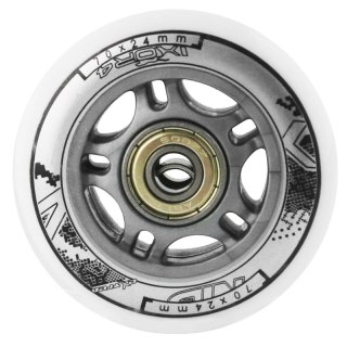 PU 70x24 82A BIAŁE (4 szt.) + ABEC-7 (8 szt.) ZESTAW NILS EXTREME NILS EXTREME