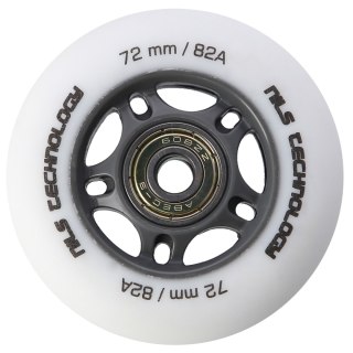 PU 72x24 82A BIAŁE MATOWE (4 szt.) + ABEC-9 (8 szt.) ZESTAW NILS EXTREME NILS EXTREME