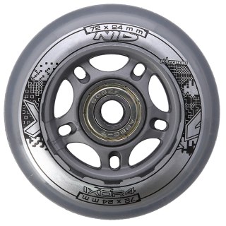 PU 72x24 82A PRZEZROCZYSTE N (4 szt.) + ABEC-7 (8 szt.) ZESTAW NILS EXTREME NILS EXTREME