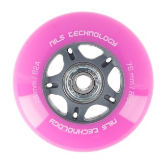 PU 76x24 82A (4szt.) RÓŻOWE + ABEC-7 (8szt.) ZESTAW NILS EXTREME NILS EXTREME