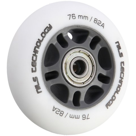 PU 76x24 82A BIAŁE MATOWE (4 szt.) + ABEC-9 (8 szt.) ZESTAW NILS EXTREME NILS EXTREME