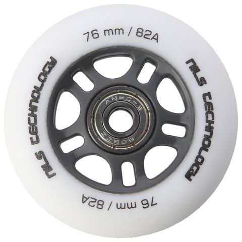 PU 76x24 82A BIAŁE MATOWE (4 szt.) + ABEC-9 (8 szt.) ZESTAW NILS EXTREME NILS EXTREME