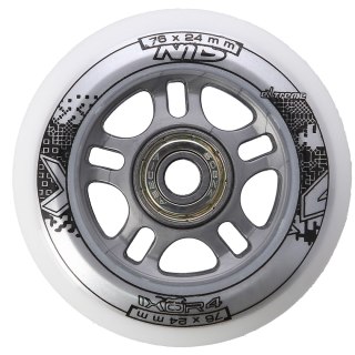 PU 76x24 82A BIAŁE N (4 szt.) + ABEC-7 (8 szt.) ZESTAW NILS EXTREME NILS EXTREME