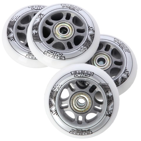 PU 76x24 82A BIAŁE N (4 szt.) + ABEC-7 (8 szt.) ZESTAW NILS EXTREME NILS EXTREME