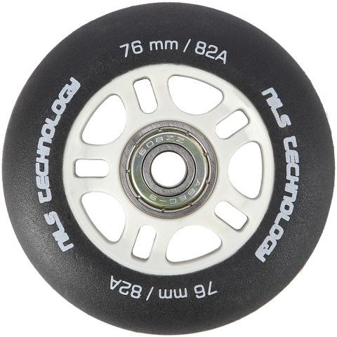 PU 76x24 82A CZARNE MATOWE (4 szt.) + ABEC-9 (8 szt.) ZESTAW NILS EXTREME NILS EXTREME