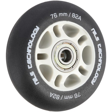 PU 76x24 82A CZARNE MATOWE (4 szt.) + ABEC-9 (8 szt.) ZESTAW NILS EXTREME NILS EXTREME