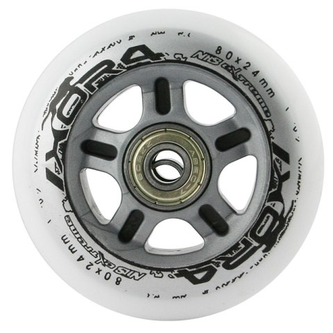 PU 80x24 82A BIAŁE (4 szt.) + ABEC-7 (8 szt.) ZESTAW NILS EXTREME NILS EXTREME