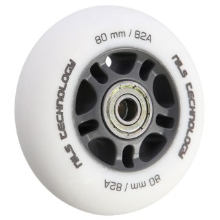 PU 80x24 82A BIAŁE MATOWE (4 szt.) + ABEC-9 (8 szt.) ZESTAW NILS EXTREME NILS EXTREME