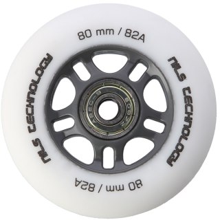 PU 80x24 82A BIAŁE MATOWE (4 szt.) + ABEC-9 (8 szt.) ZESTAW NILS EXTREME NILS EXTREME