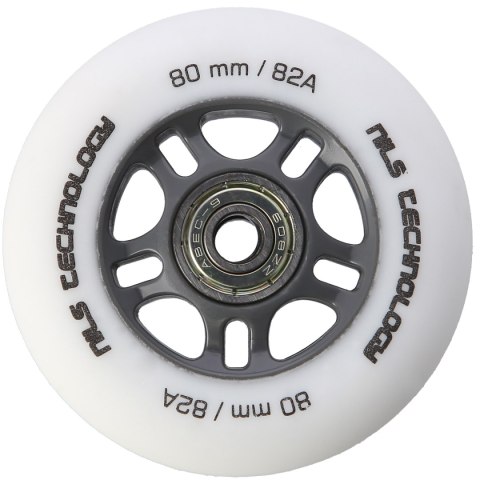 PU 80x24 82A BIAŁE MATOWE (4 szt.) + ABEC-9 (8 szt.) ZESTAW NILS EXTREME NILS EXTREME
