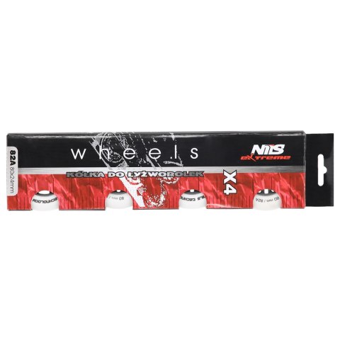 PU 80x24 82A BIAŁE MATOWE KÓŁKA (4 szt.) NILS EXTREME NILS EXTREME
