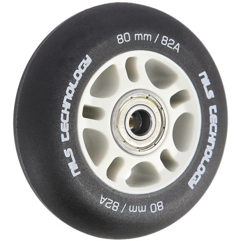 PU 80x24 82A CZARNE MATOWE (4 szt.) + ABEC-9 (8 szt.) ZESTAW NILS EXTREME NILS EXTREME