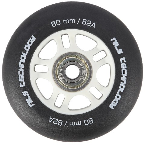 PU 80x24 82A CZARNE MATOWE (4 szt.) + ABEC-9 (8 szt.) ZESTAW NILS EXTREME NILS EXTREME