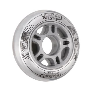 PU 80x24 82A PRZEZROCZYSTE KÓŁKA (4 szt.) NILS EXTREME NILS EXTREME