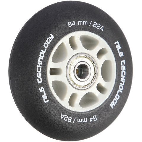 PU 84x24 82A CZARNE MATOWE (4 szt.) + ABEC-9 CHROME (8 szt.) ZESTAW NILS EXTREME NILS EXTREME