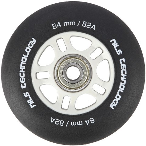 PU 84x24 82A CZARNE MATOWE (4 szt.) + ABEC-9 CHROME (8 szt.) ZESTAW NILS EXTREME NILS EXTREME