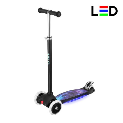 HLB1310 LED HULAJNOGA DZIECIĘCA CZARNA NILS FUN NILS FUN