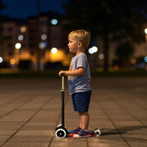 HLB1310 LED HULAJNOGA DZIECIĘCA CZARNA NILS FUN NILS FUN