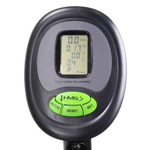 R9259 PLUS POZIOMY ROWER STACJONARNY MAGNETYCZNY HMS (9 KG) czarno-zielony HMS