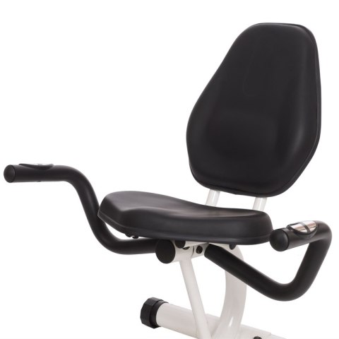 R9259* POZIOMY ROWER STACJONARNY MAGNETYCZNY HMS (9 KG) biało-zielony HMS