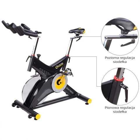 SW7200 ROWER STACJONARNY SPININGOWY Z OPOREM MECHANICZNYM 22KG HMS PREMIUM HMS PREMIUM