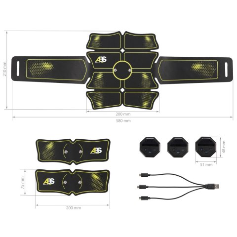ABS MASTER PRO SUPER ELEKTROSTYMULATOR MIĘŚNI HMS HMS