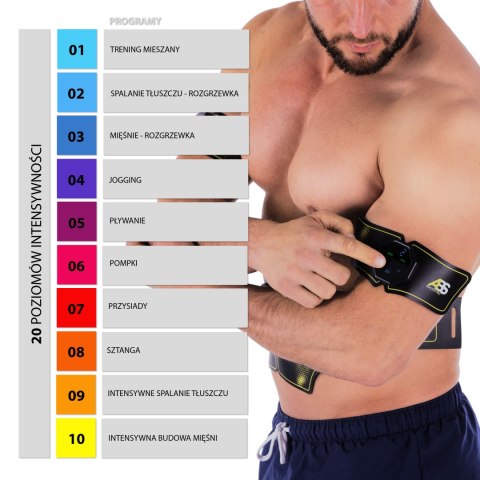 ABS MASTER PRO SUPER ELEKTROSTYMULATOR MIĘŚNI HMS HMS