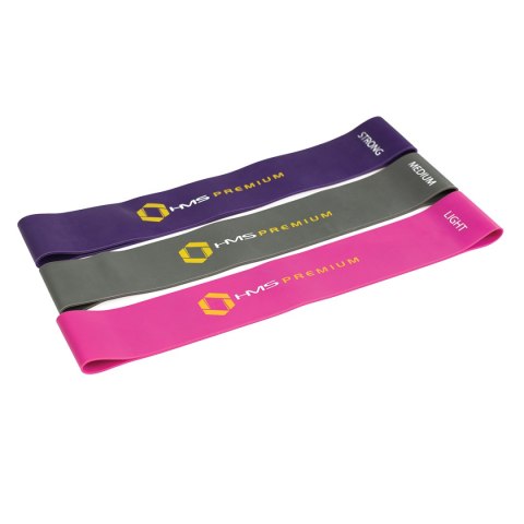 GU04 PRO SET ZESTAW GUM DO ĆWICZEŃ HMS PREMIUM HMS PREMIUM
