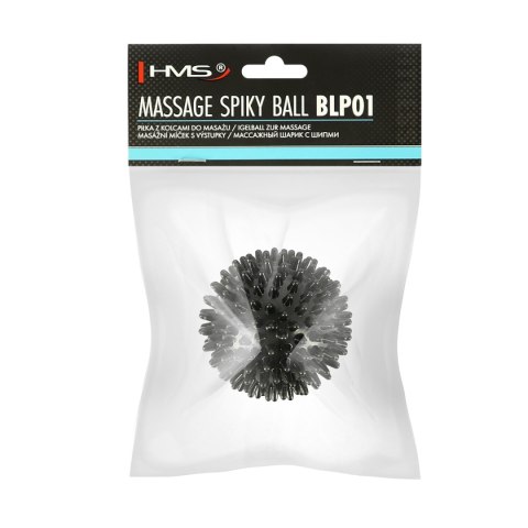 BLP01 BLACK LACROSSE PIŁKA Z KOLCAMI DO MASAŻU HMS HMS