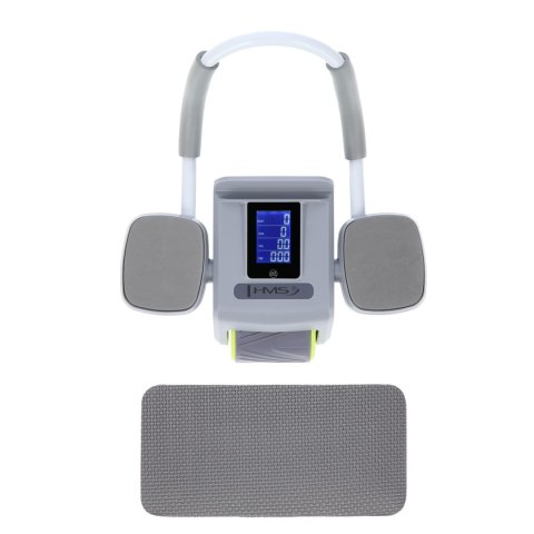 KA08 GRAY ABS AUTOMATYCZNE KOŁO DO ĆWICZEŃ MIĘŚNI BRZUCHA Z WYŚWIETLACZEM LCD I ŁADOWANIEM HMS HMS