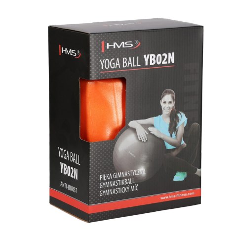 YB02 NEW 55CM ORANGE ANTI-BURST PIŁKA GIMNASTYCZNA HMS HMS