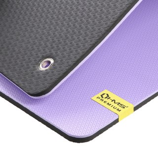 MFK07 VIOLET-BLACK MATA FITNESS KLUBOWA Z OTWORAMI 120*60CM EVA 15MM HMS PREMIUM HMS PREMIUM