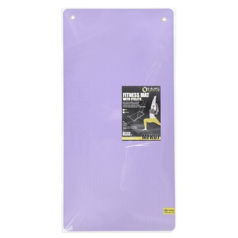 MFK07 VIOLET-BLACK MATA FITNESS KLUBOWA Z OTWORAMI 120*60CM EVA 15MM HMS PREMIUM HMS PREMIUM