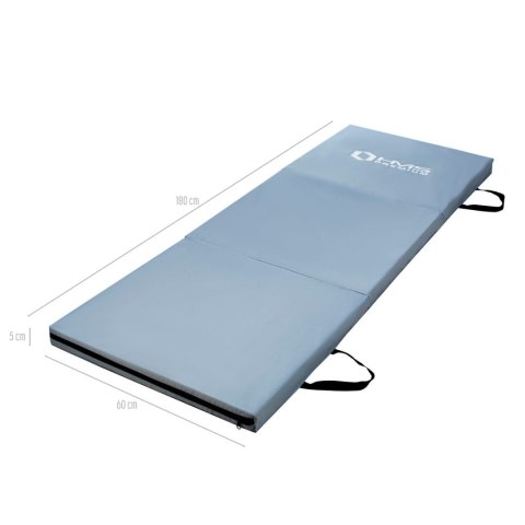 MGS02 GREY MATERAC GIMNASTYCZNY SKŁADANY 1800x600MM HMS PREMIUM HMS PREMIUM