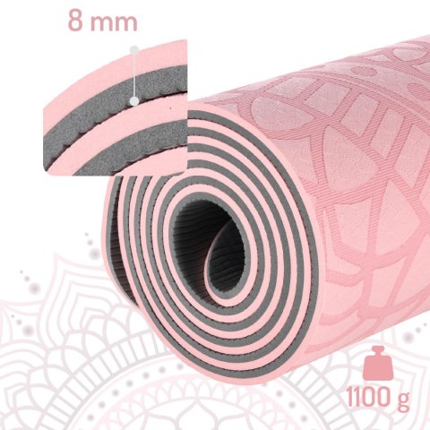 YM10 MATA TPE DO JOGI LIGHT PINK HMS HMS
