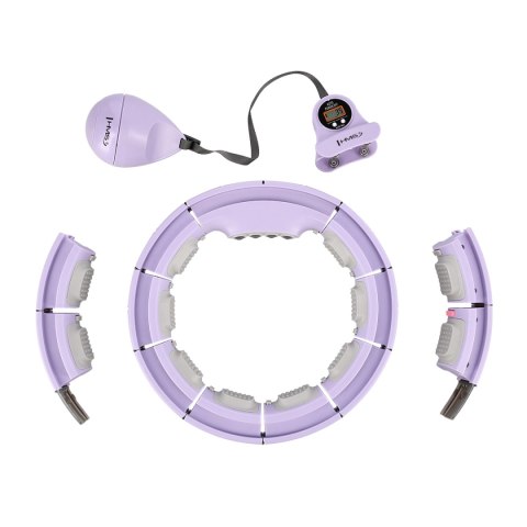 HHM13 HULA HOP VIOLET Z MAGNESAMI I OBCIĄŻNIKIEM + LICZNIK HMS HMS