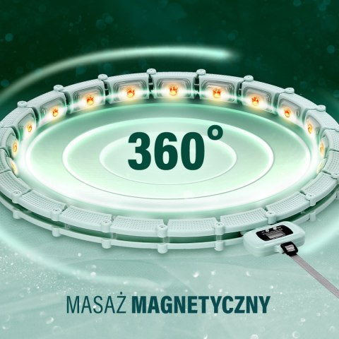 HHM14 HULA HOP GREEN Z MAGNESAMI I OBCIĄŻNIKIEM + LICZNIK HMS HMS